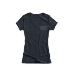 FE sports 100% Positive Womens T-Shirt - Navy Heather