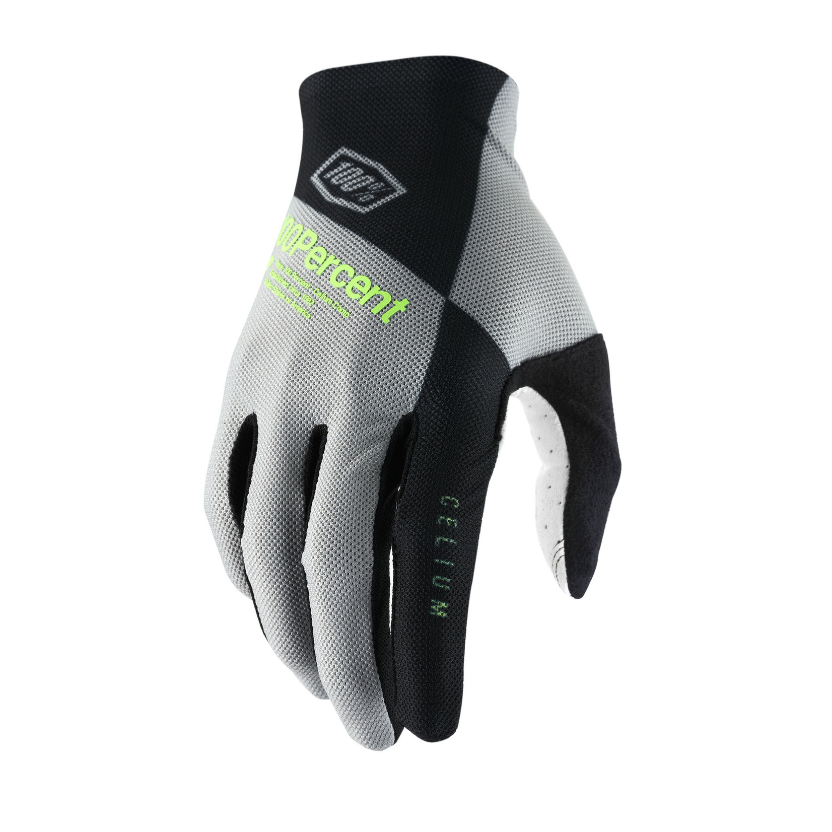 FE sports 100% CELIUM Cycling Gloves - Vapor/Lime