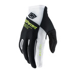 FE sports 100% CELIUM Adjustable TPR Cycling Gloves - Black/White/Fluo Yellow