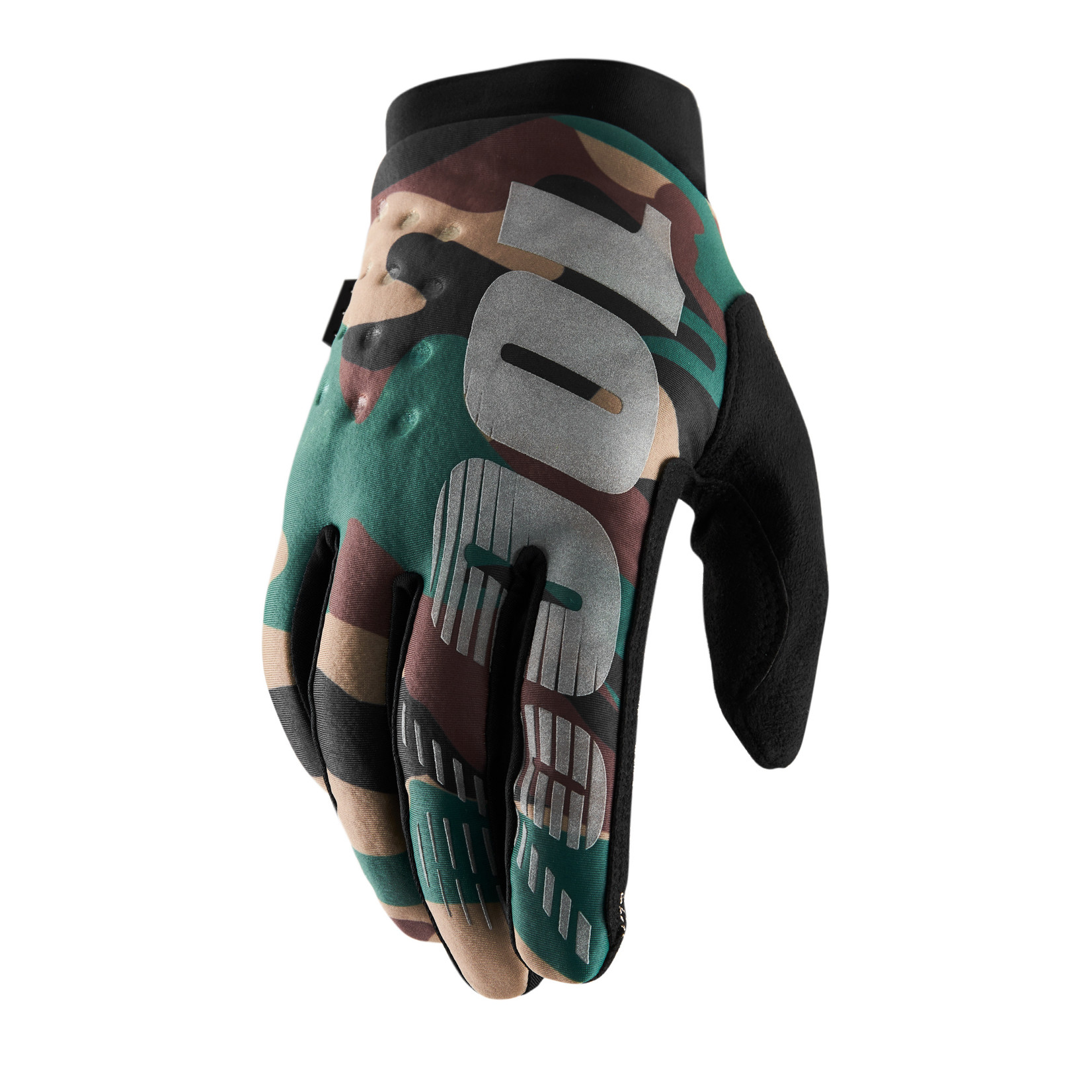 FE sports 100% BRISKER Adjustable TPR Youth Gloves - Camo/Black