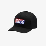 FE sports 100% Classic X-Fit Flexfit Hat - Black