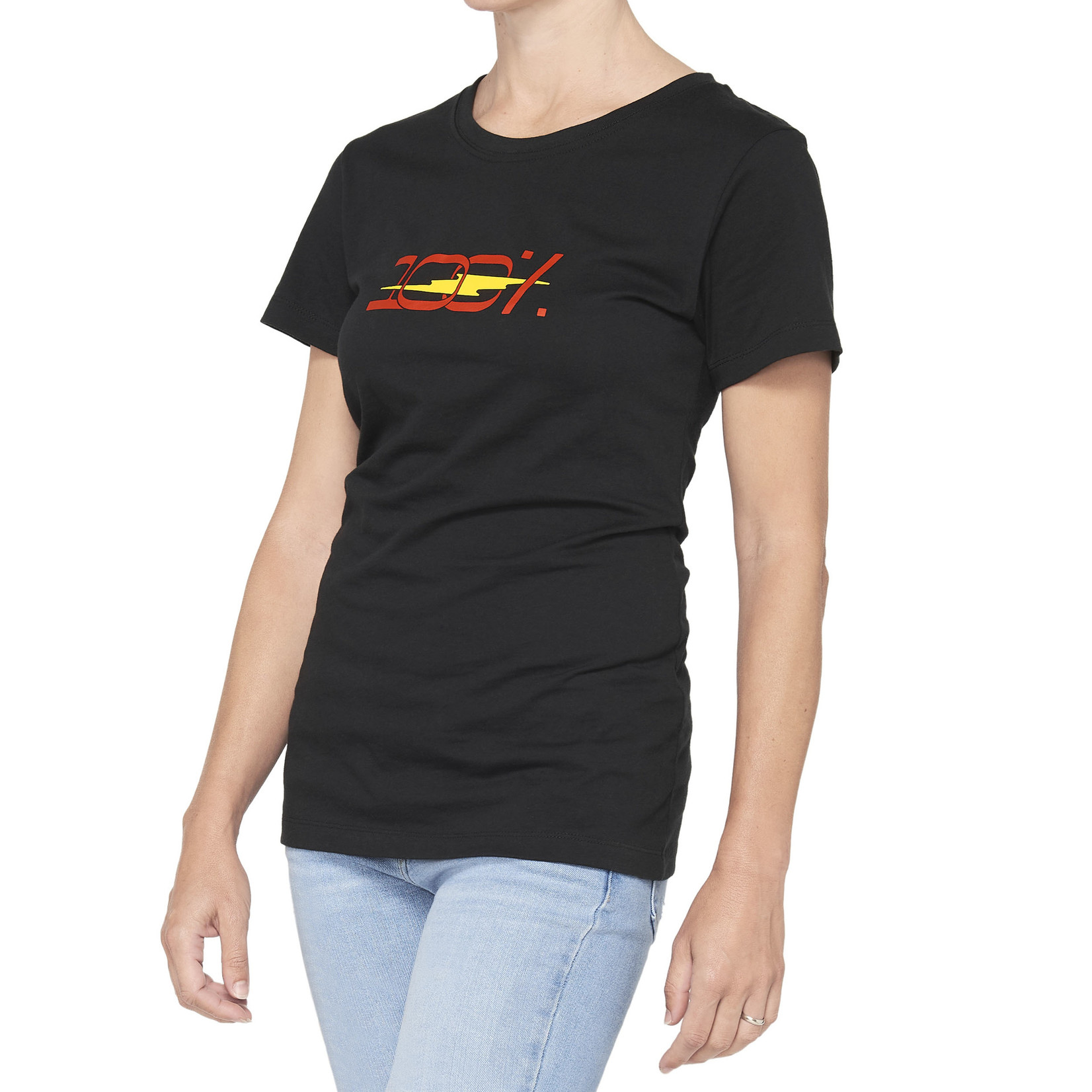 FE sports 100% Joshua Women's Crewneck Comfort And Style T-Shirt - Black