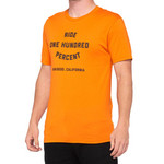 FE sports 100% Warez Bicycle T-Shirt Heather 100% Comfort And Style - Orange