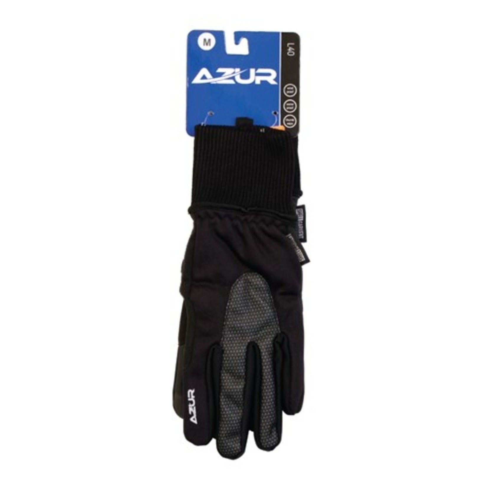 Azur Azur Bike/Cycling Waterproof Gloves - L40 Series - Black