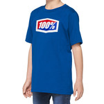 100% Official Youth 100% Comfort And Style T-Shirt - Blue