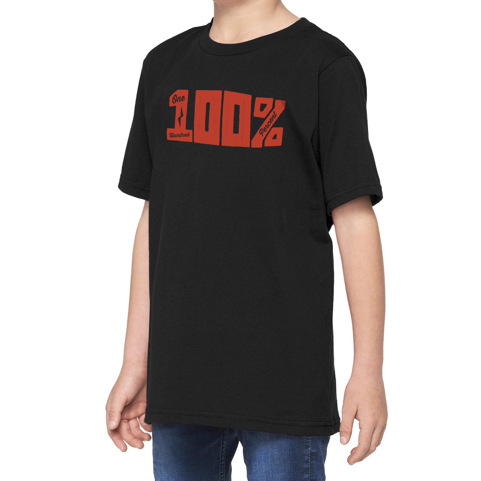 100% KURRI Youth Crewneck Comfort And Style T-Shirt - Black