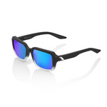 100 Percent 100% Ridely Bike Sunglasses Soft Tact Fade Black - Blue Mirror