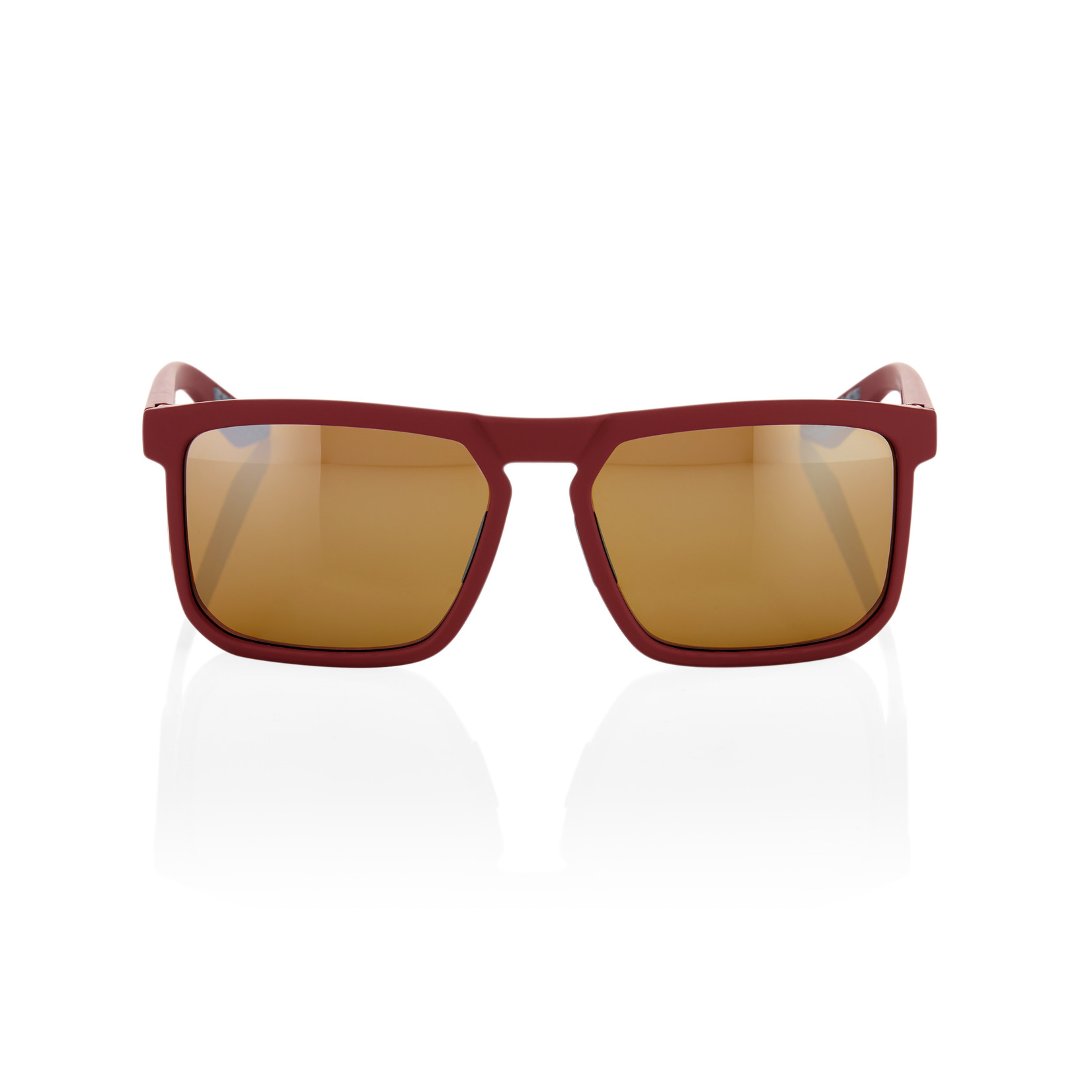 1 100% Renshaw Bike Sunglasses Soft Tact Crimson - Bronze