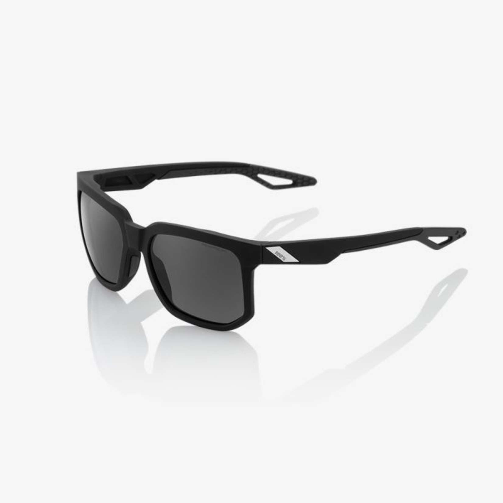 100 Percent 100% Centric Bike Sunglasses Soft Tact Black - Grey Peakpolar