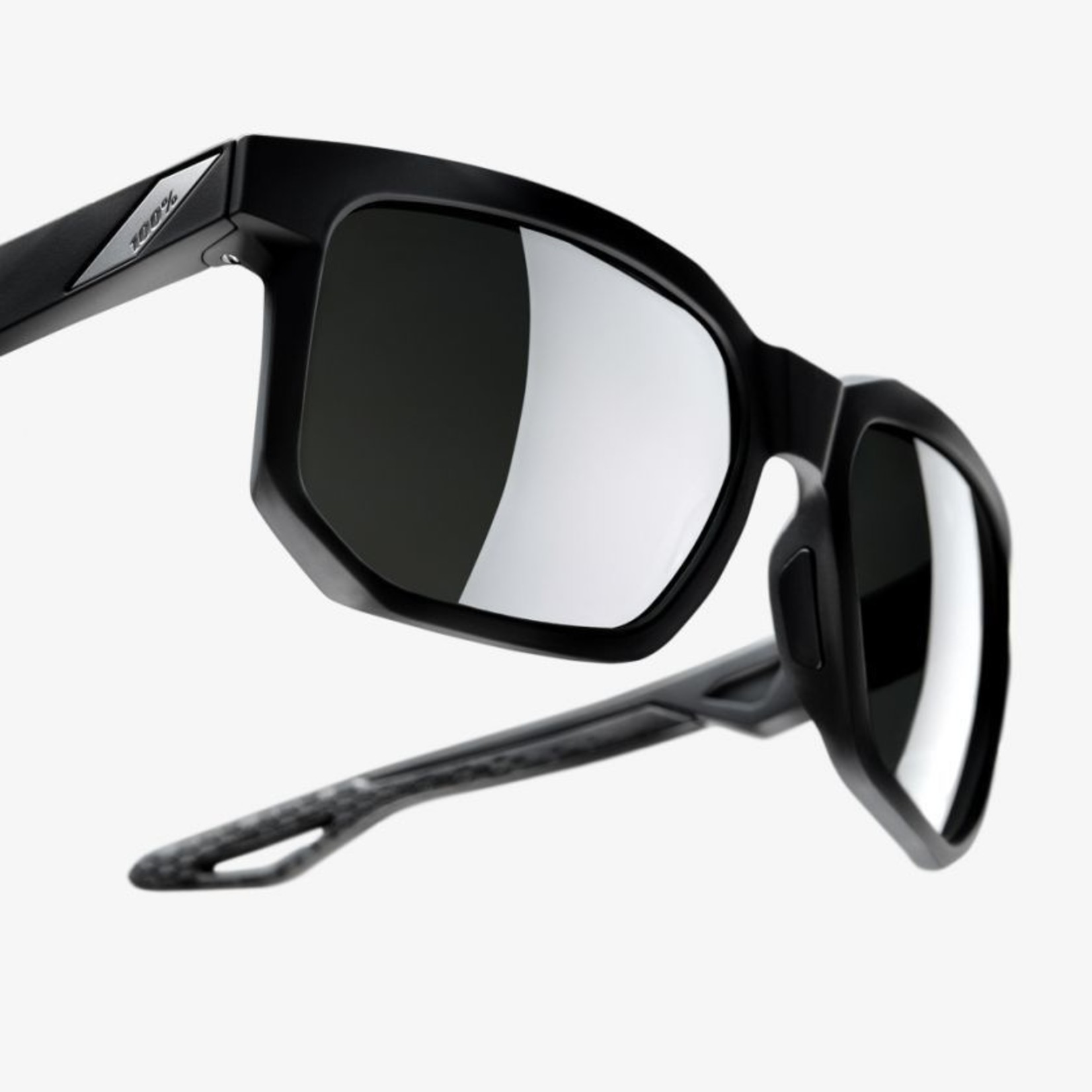 100 Percent 100% Centric Bike Sunglasses Soft Tact Black - Grey Peakpolar