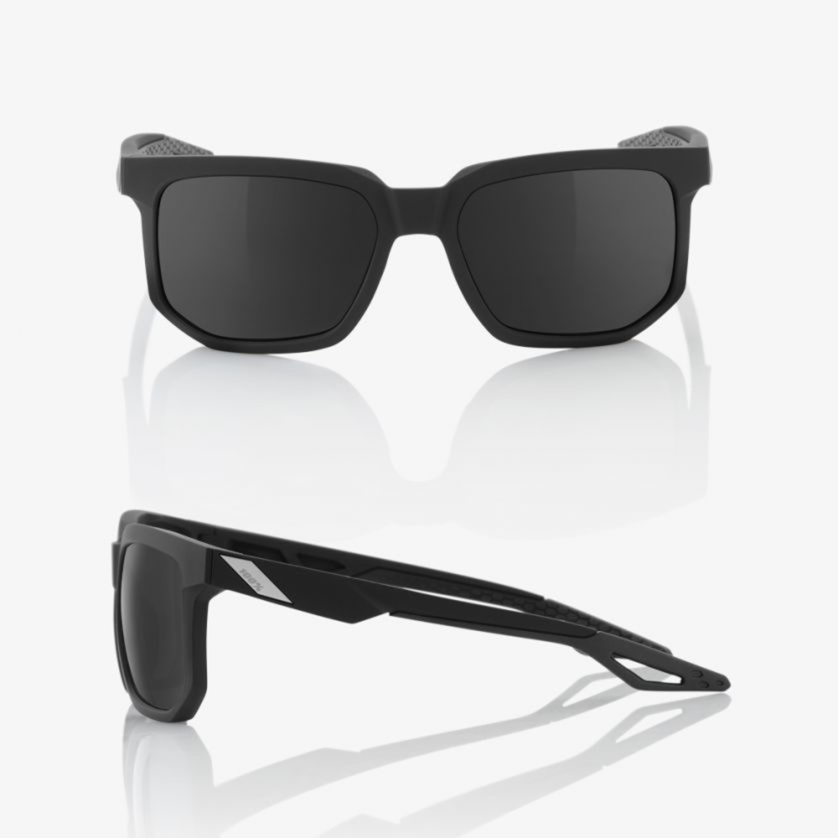 100 Percent 100% Centric 100% UV Protection Bike Sunglasses Matte Black - Smoke Lens
