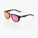100 Percent 100% Slent 100% UV Protection Bike Sunglasses Polished Black - Purple Mirror