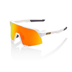 1 100% S3 Bike Sunglasses Soft Tact White - Hiper Red