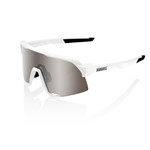 1 100% S3 Bike Sunglasses Matte White - Hiper Silver