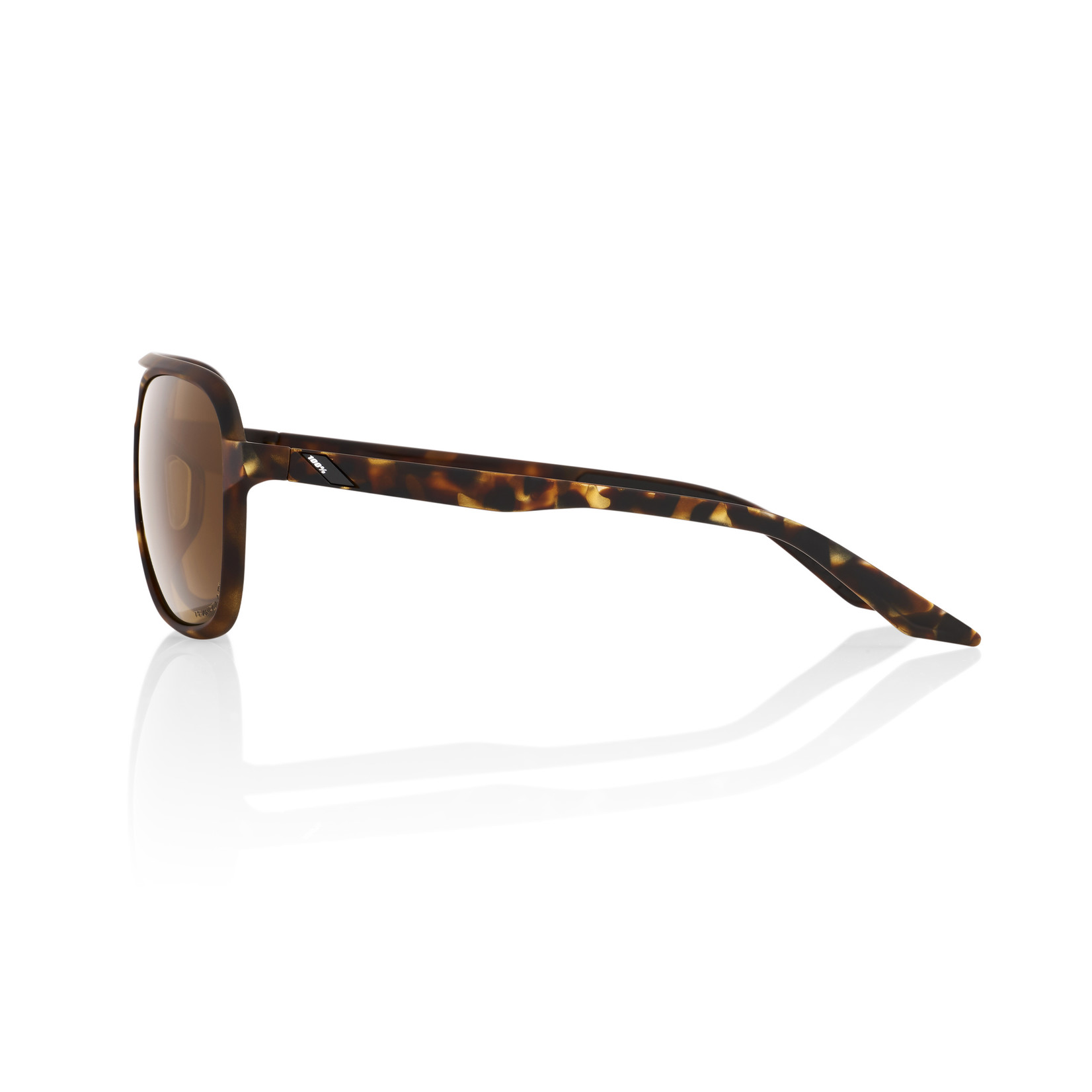 100 Percent 100% Kasia Sunglasses Soft Tact Havana - Bronze Peakpolar Polycarbonate