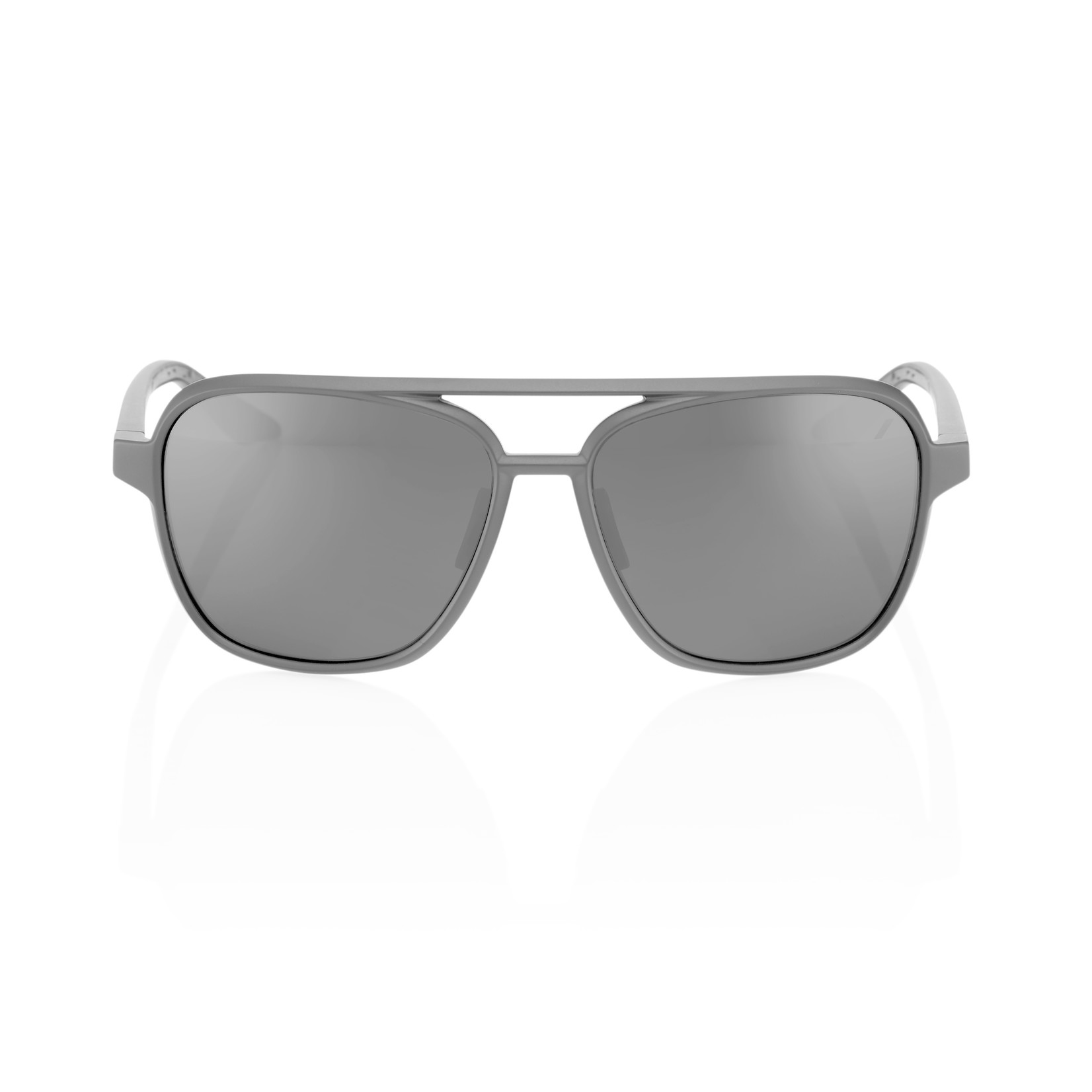 100 Percent 100% Kasia 100% UV Protection (UV400) Sunglasses - Matte Black - Black Mirror