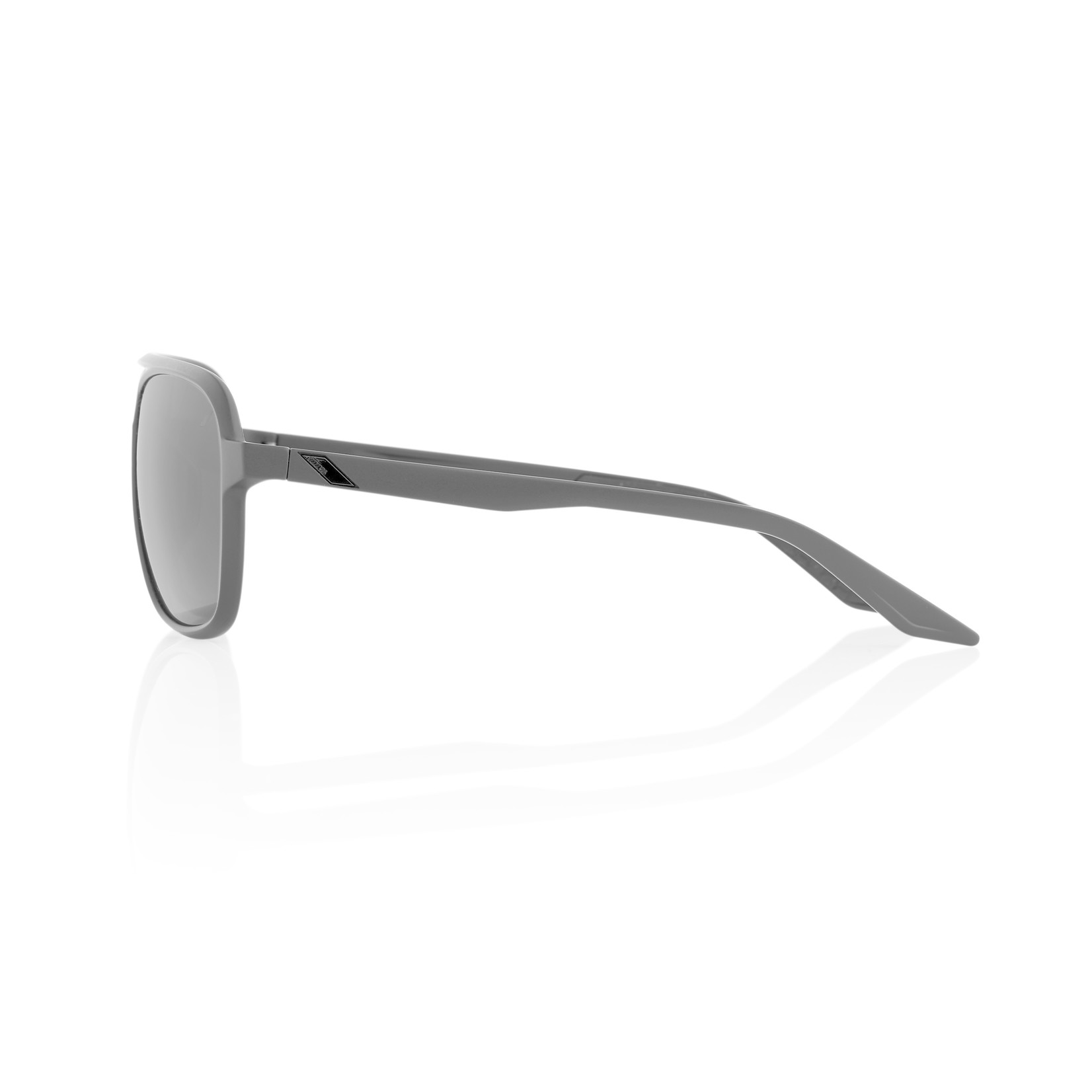 1 100% Kasia Sunglasses Matte Black - Black Mirror