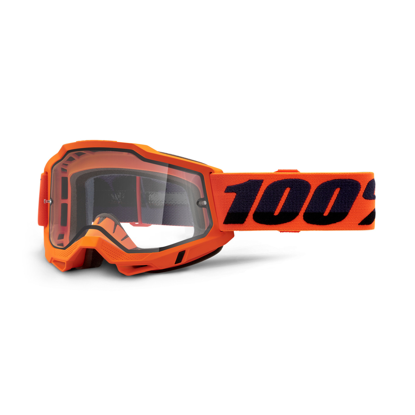 100 Percent 100% Accuri 2 Enduro Goggle Orange - Clear Vented Dual Lens Polycarbonate