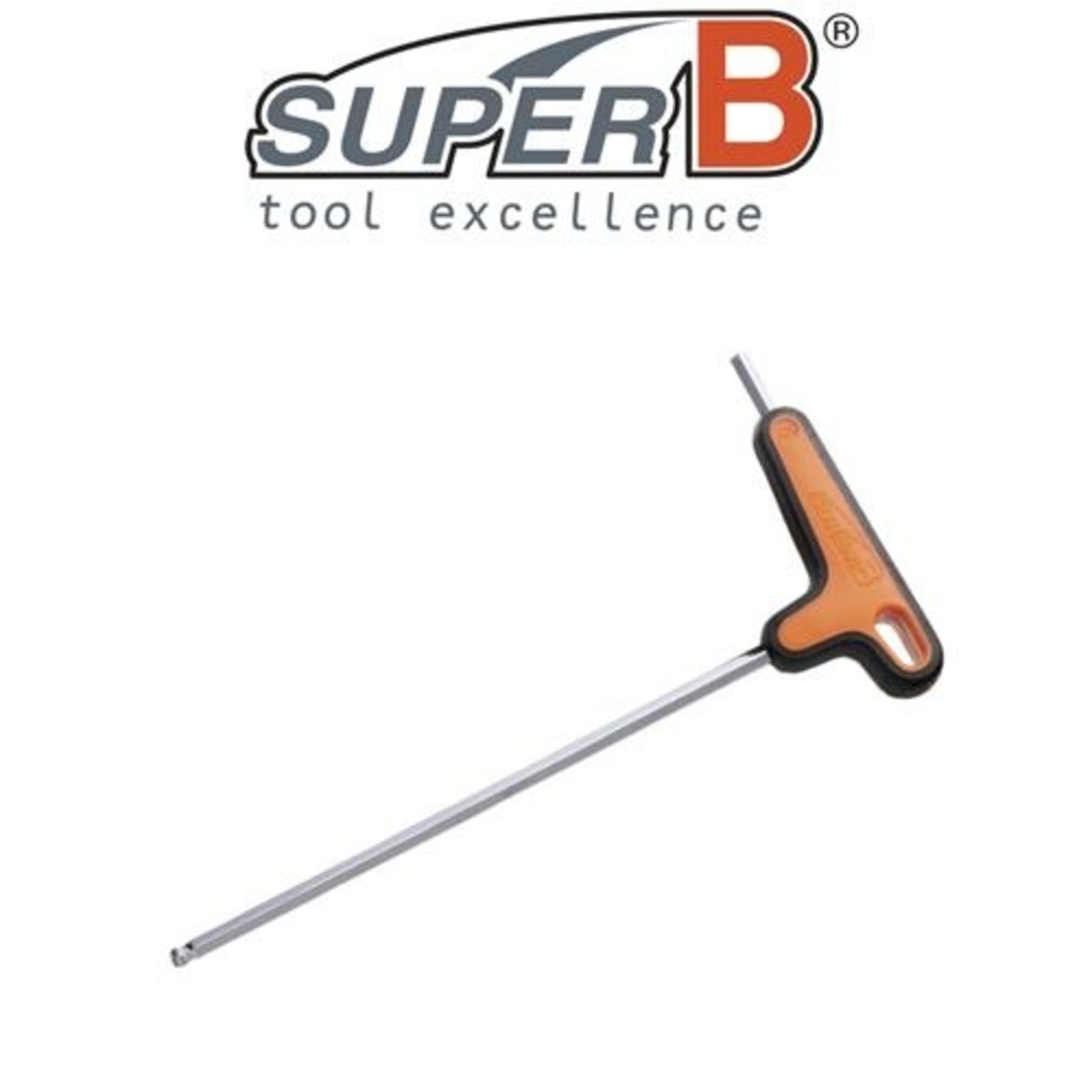 Super B SuperB T/L Handle Hex Wrench - Made of S2 Steel - 5mm Ball End - Bike Tool