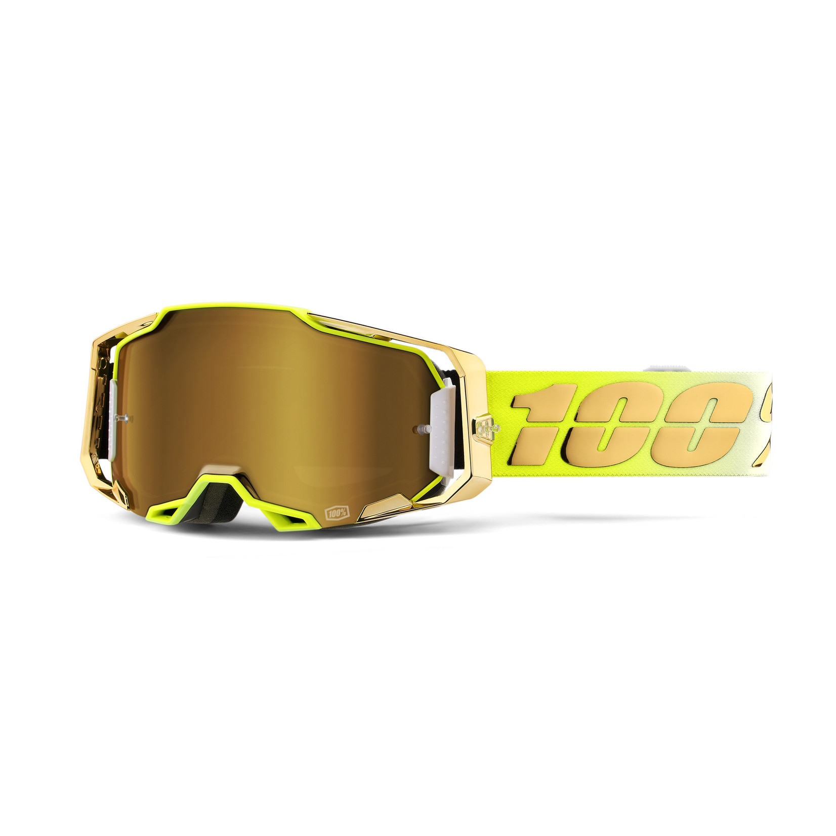 1 100% Armega Bicycle Bike Goggle Feelgood - True Gold
