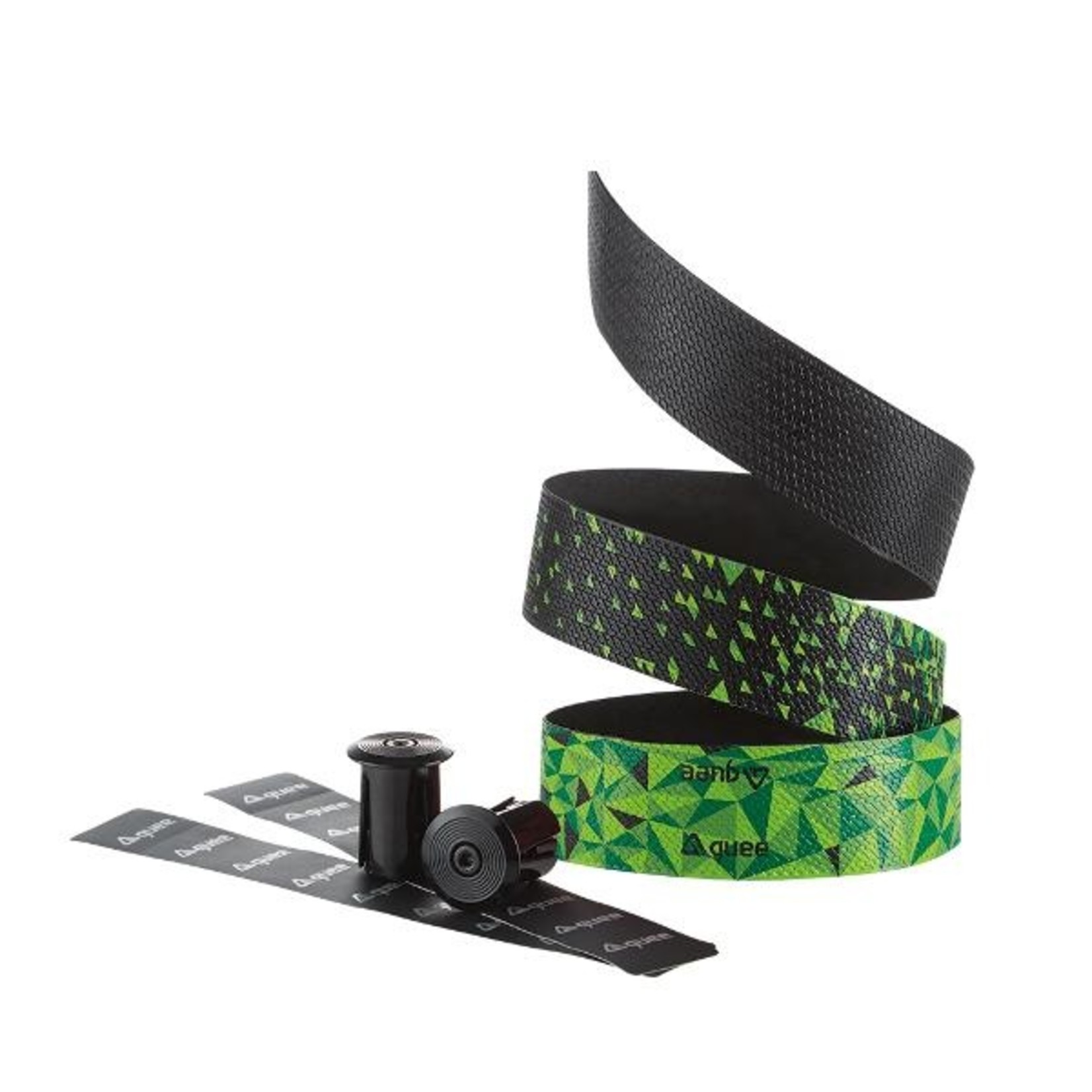 Guee Guee Bar Tape Bicycle - Silicone Geo - Black/ Green