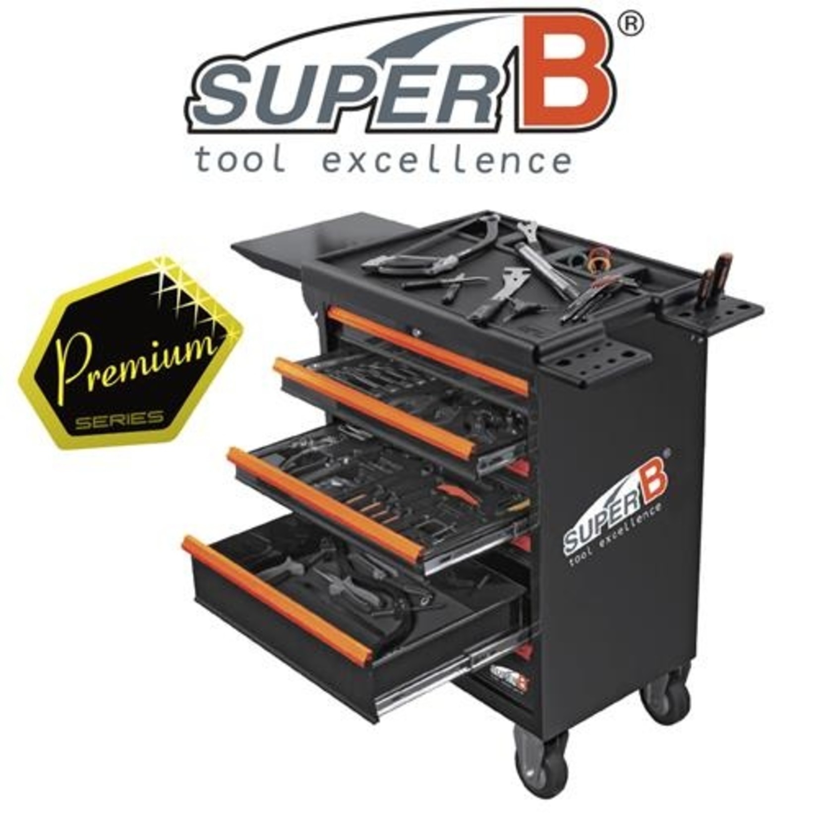 Super B SuperB Professional 104 Piece Premium Series Work Station - Bike Tool