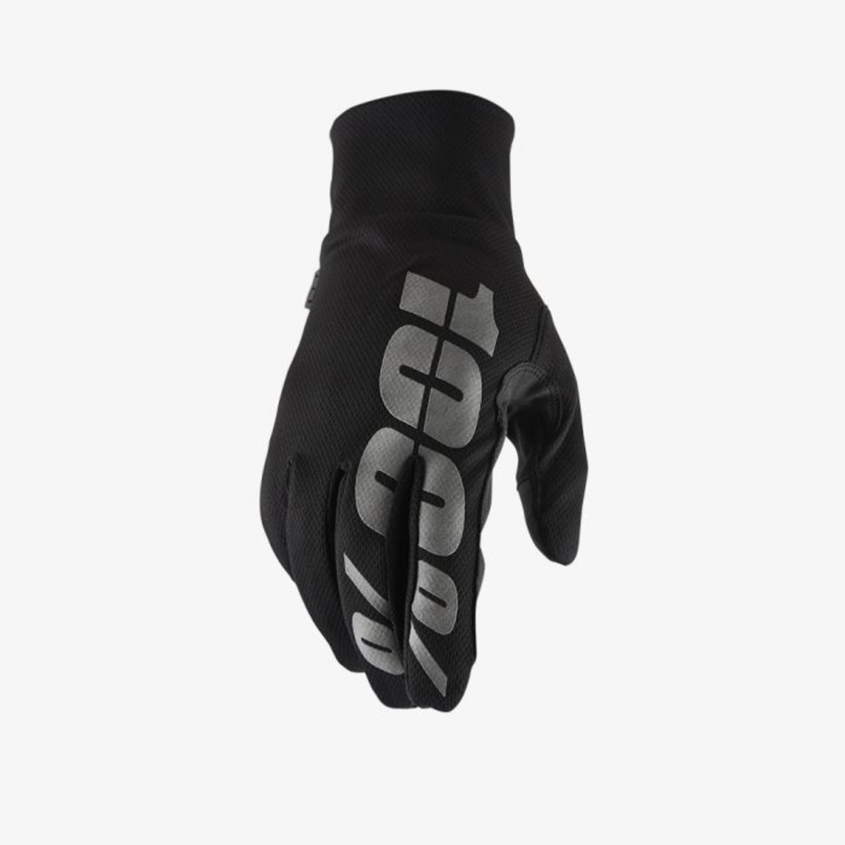 100 Percent 100% Hydromatic Waterproof Bike Cycling Gloves - Black -Polyester