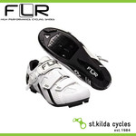 FLR FLR F-15-III Pro Road Shoes - R250 Outsole - Clip & Laces - Size 36 - White
