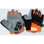 Pro Series Pro-Series - Gloves Amara Material With GelPadding - X-Large - Black/Orange Trim