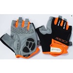Pro Series Pro-Series - Gloves Amara Material With Gel Padding - Large - Black/Orange Trim