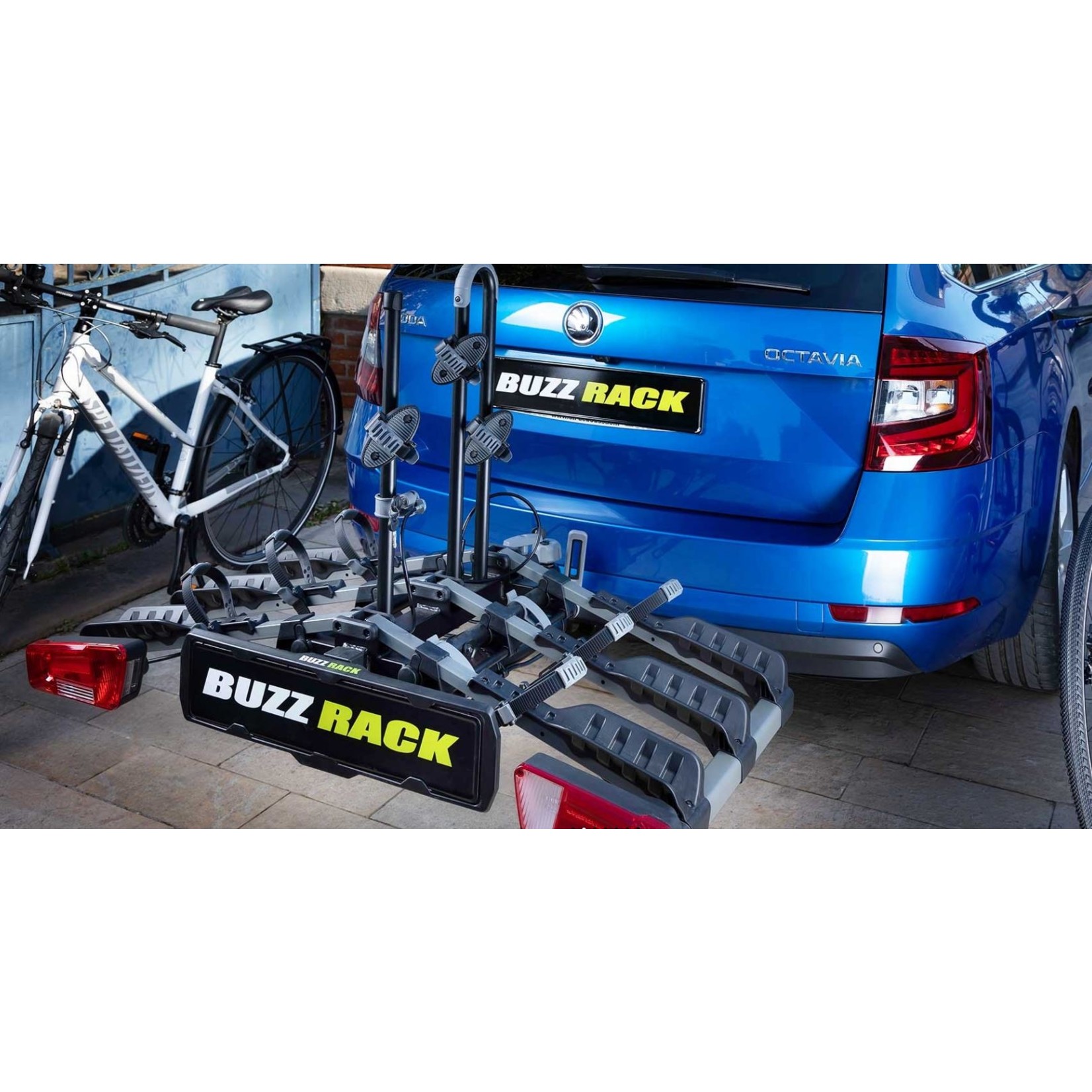 BuzzRack Buzz Rack Eazzy 3 Bike Towball Mount Folding Platform Bike Carrier Rack