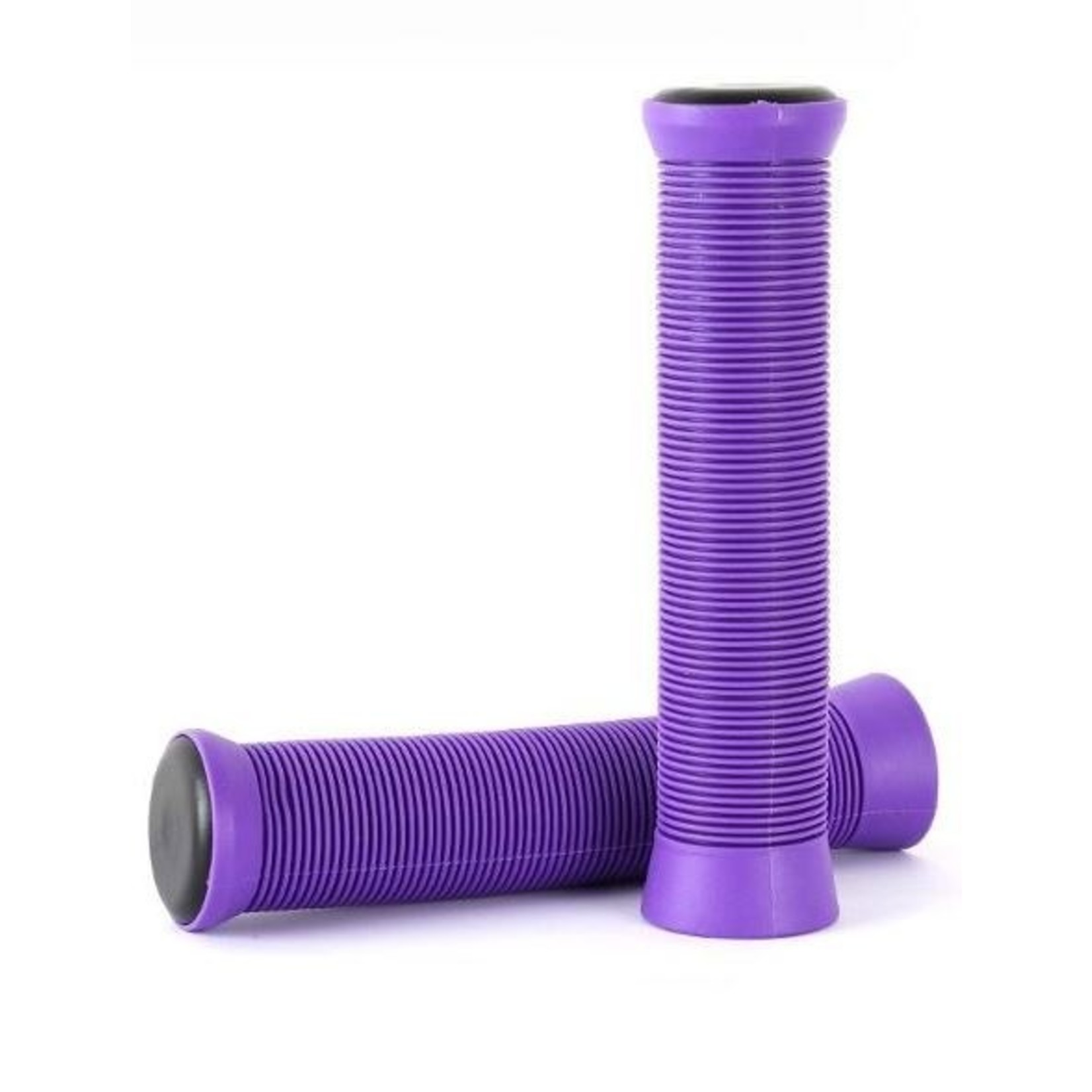 KWT KWT Scooter BMX Bicycle Grips - Ribbed 145mm - Purple