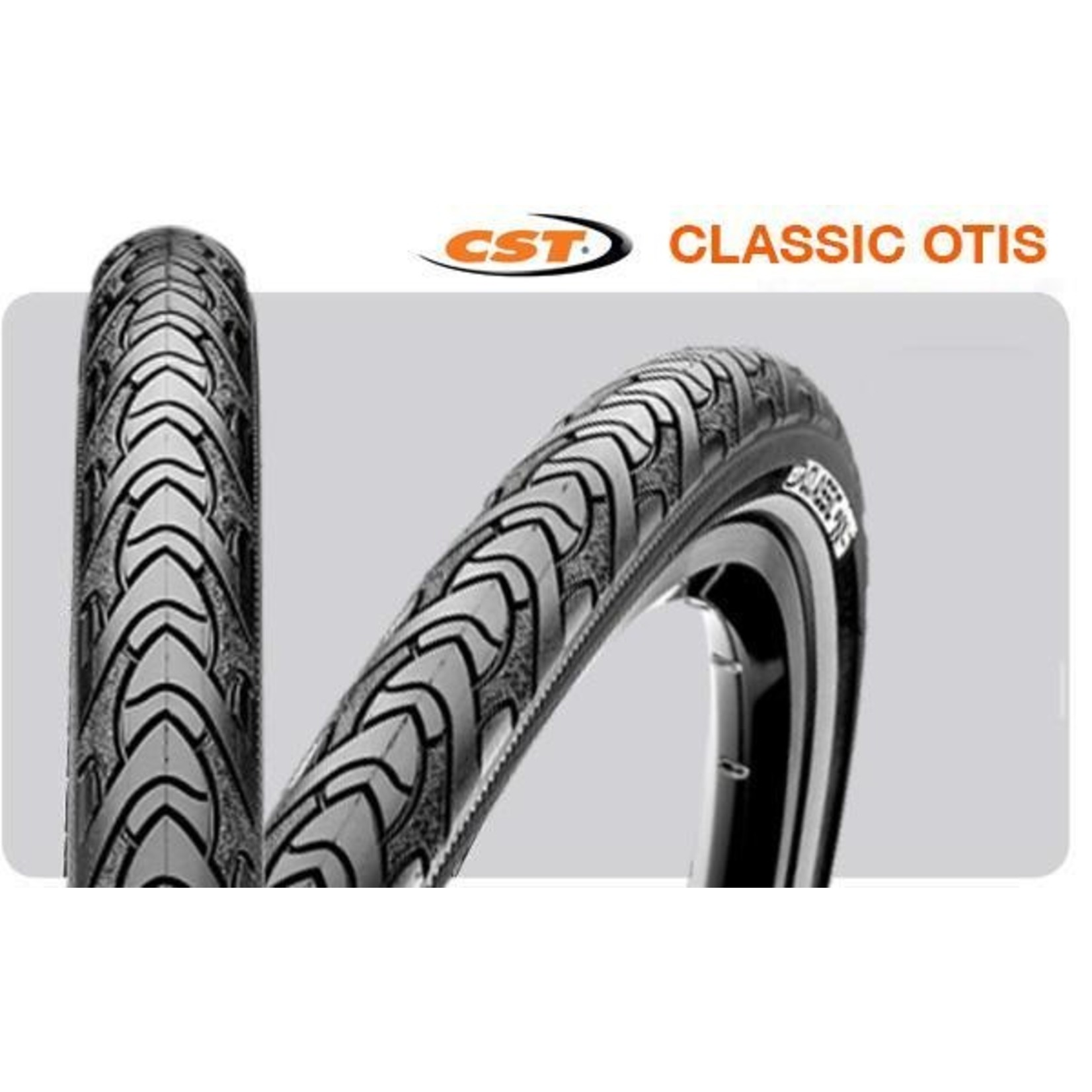 CST CST Bike Tyre - 700 X 25 Hybrid - Classic Otis C177 - Puncture Resistant 3mm - Pair