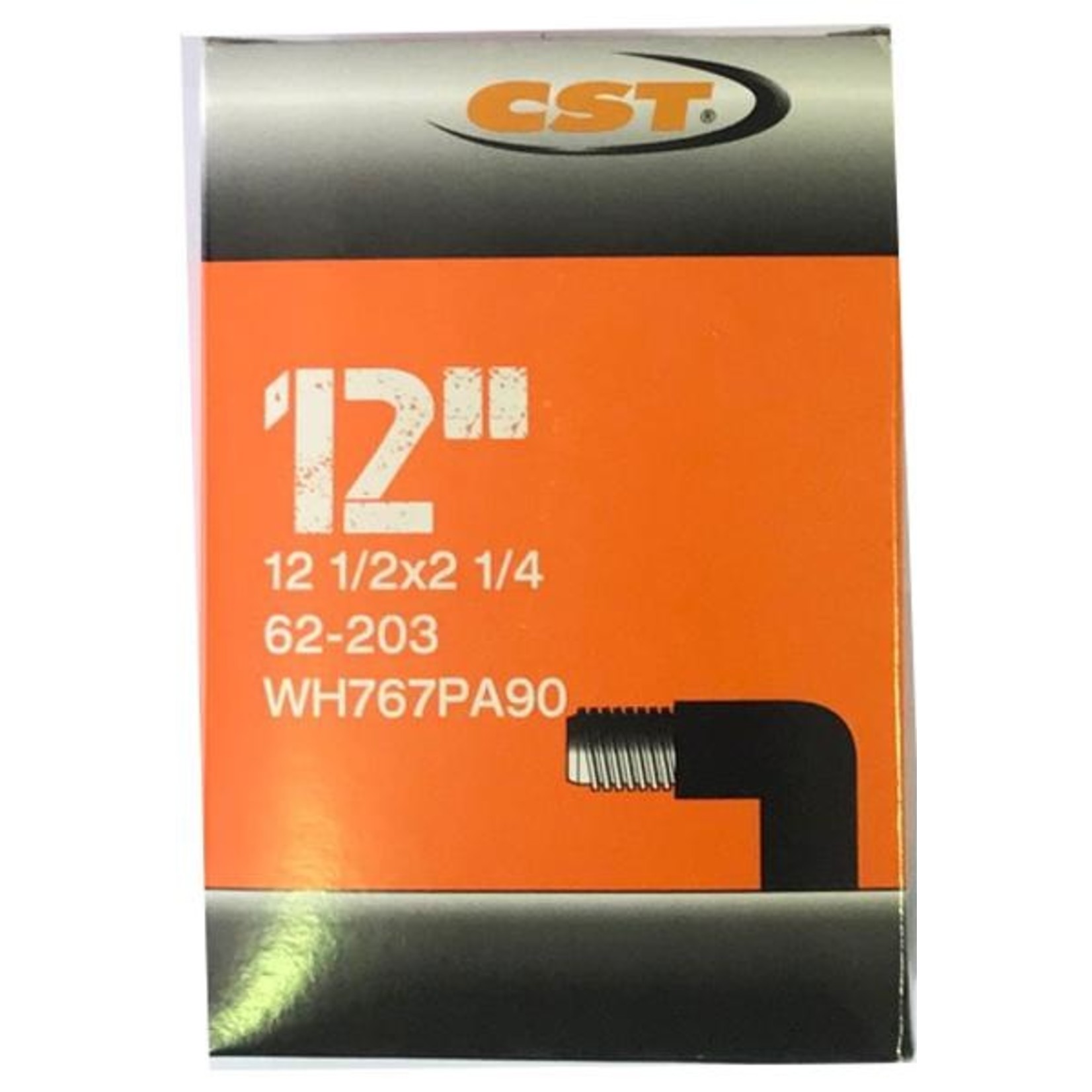 CST CST Bike Tube - 12 1/2 X 2 1/4 - Bent Valve Sv 45 Degrees