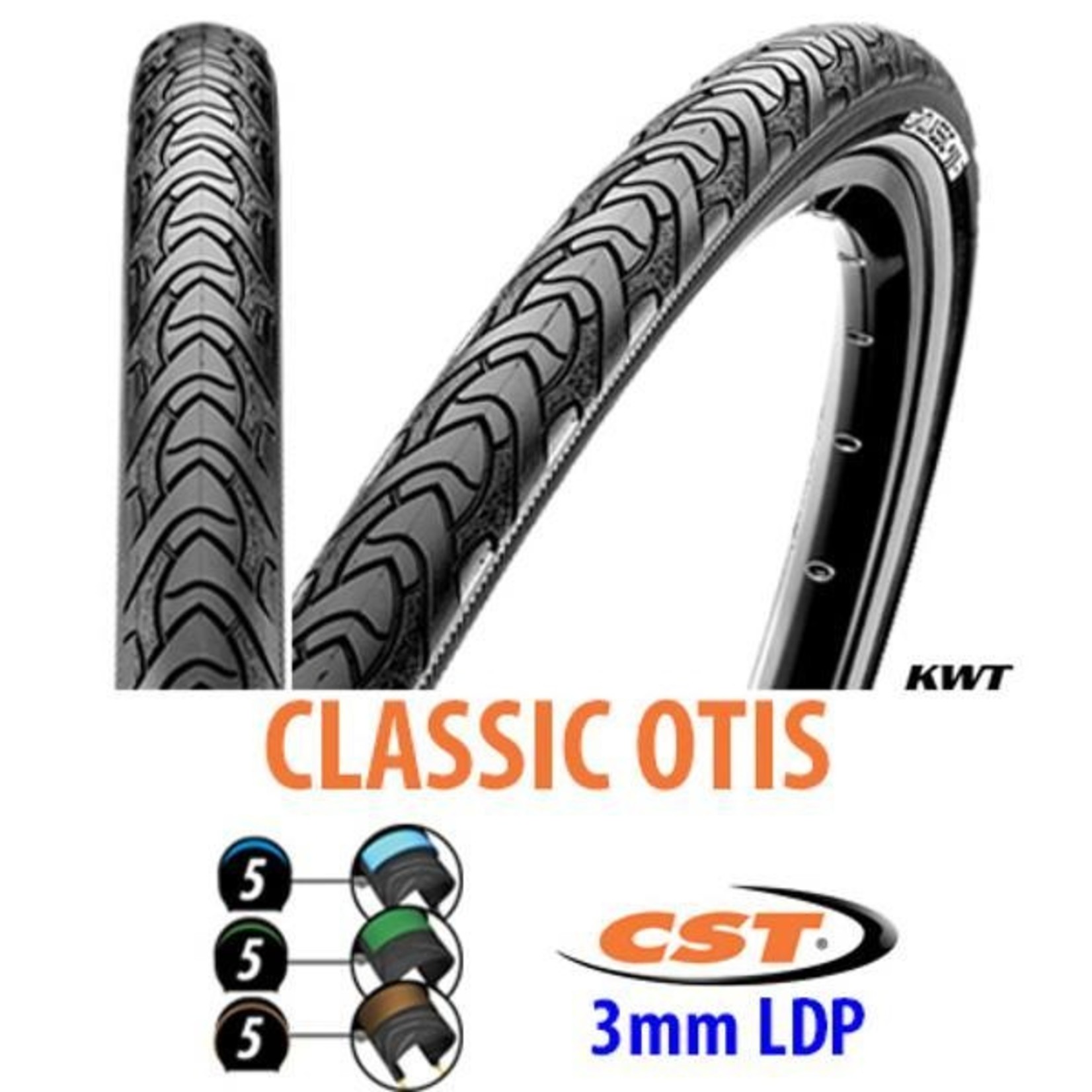 CST CST Bike Tyre C177 - 26 X1.75 Hybrid Classic Otis Puncture Resistant 3mm - Pair