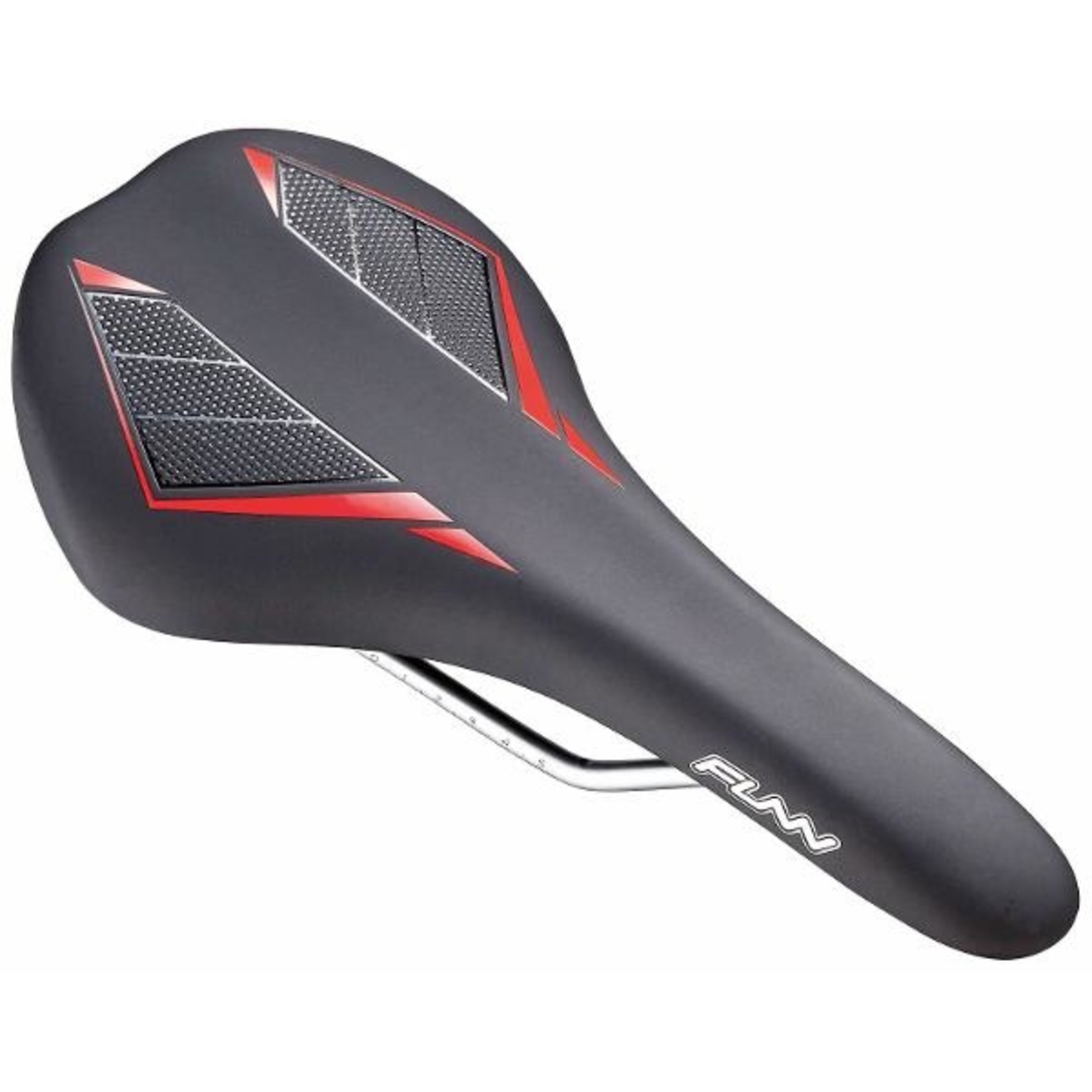 FUNN Funn Bicycle Saddle - Skinny-144mm Wide Water 280mm Long Resistant - Black/ Red