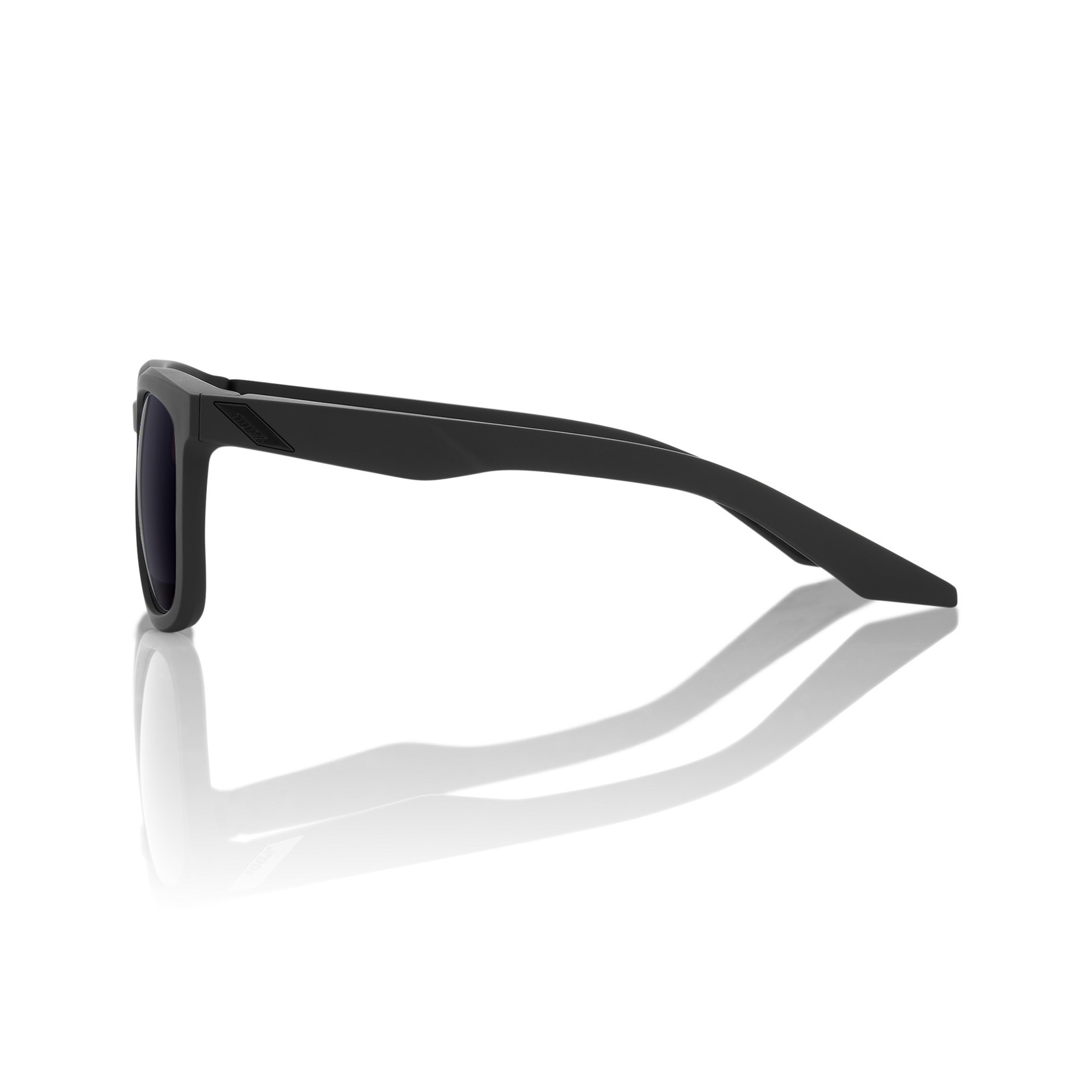 100% 100% HUDSON Sunglasses - Soft Tact Midnight Mauve - Purple Mirror