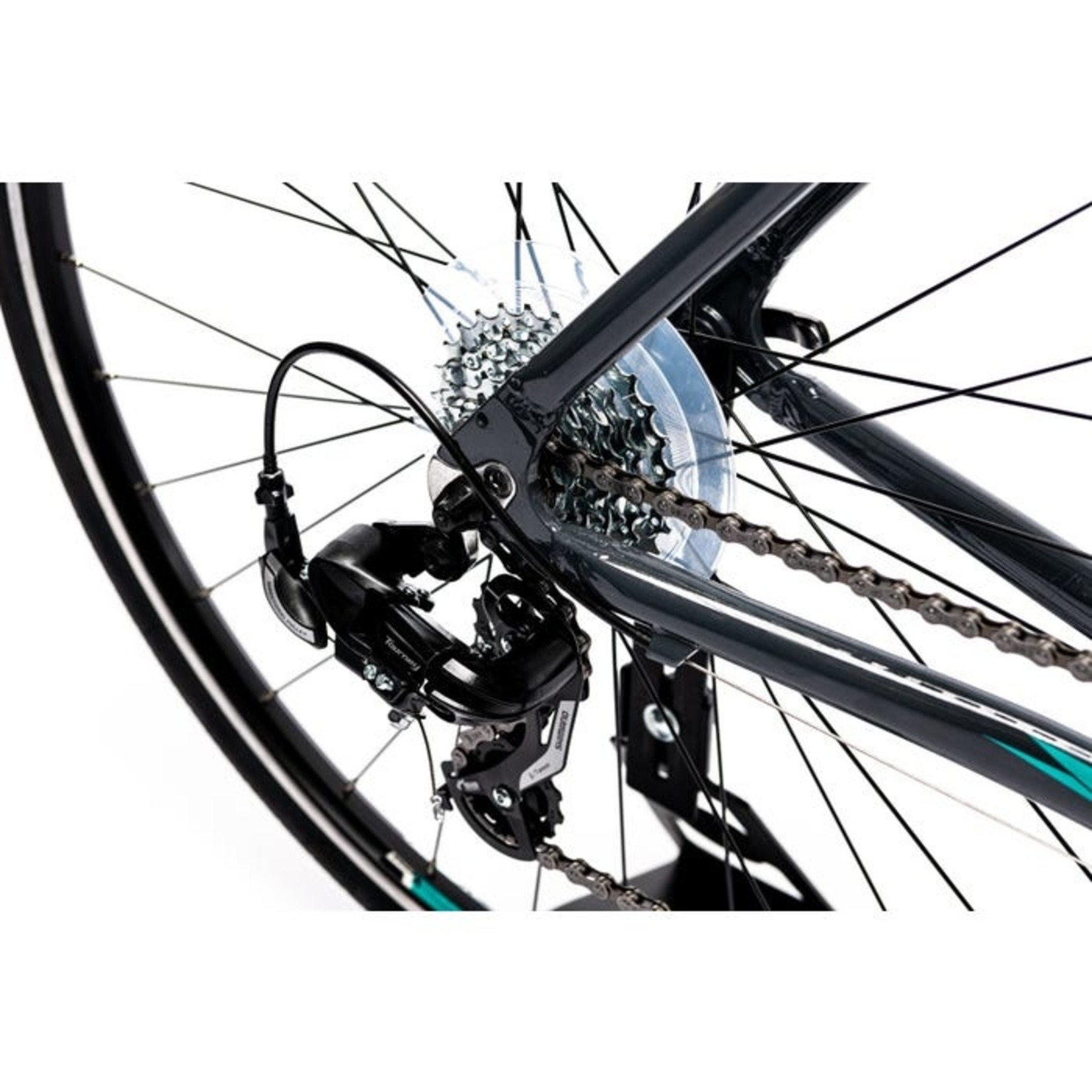 Merida Merida 2021 Speeder 10 V Women's Road Bike - Glossy Grey(Black/Teal) - Xsmall