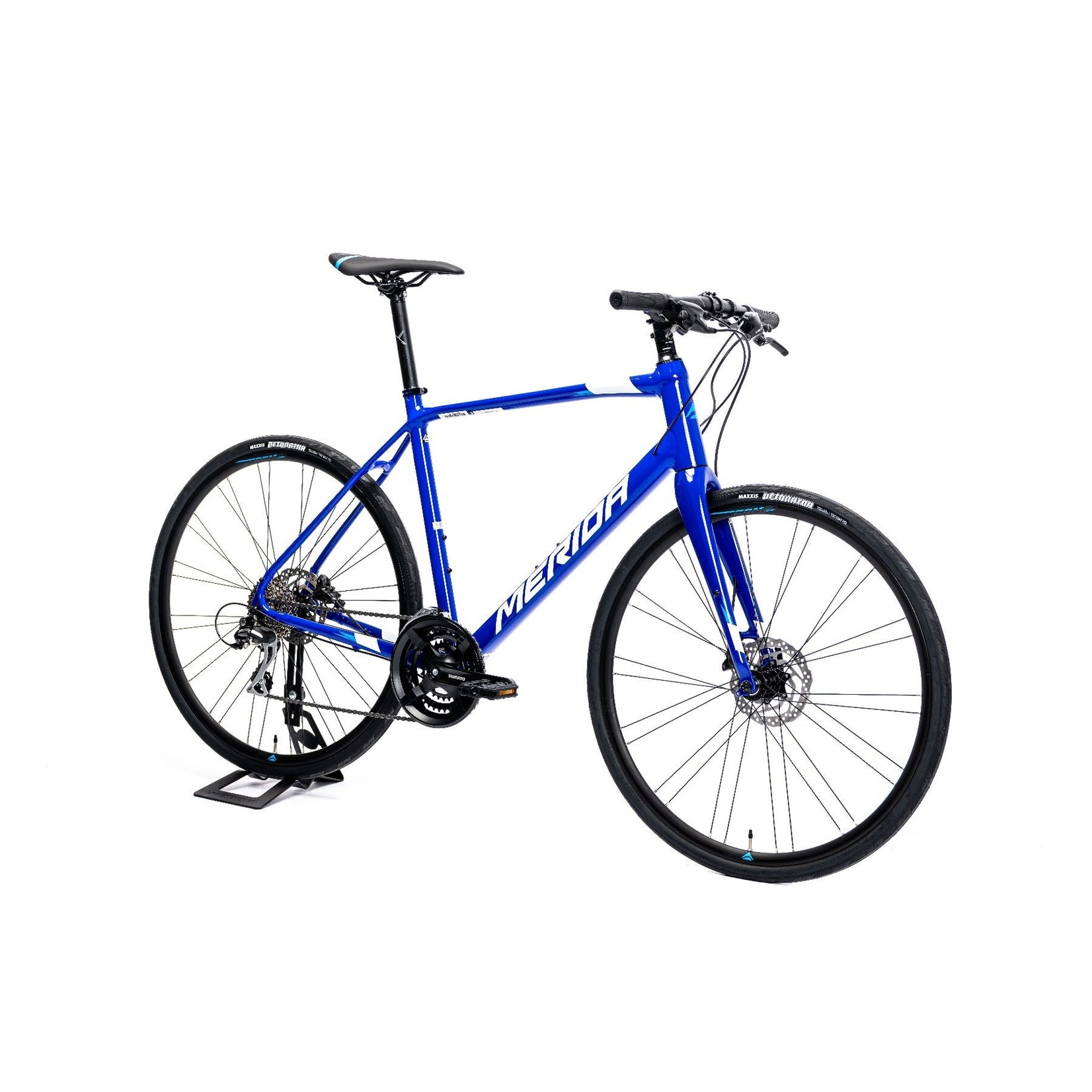 Merida Merida 2021 Speeder 100 Flat Bar Road Bike - Dark Blue(Blue/White) - Small/Medium(52)