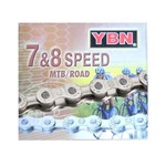 Yaban Yaban Bicycle Chain - 7-8 Speed MTB/Road - 1/2X3/32X116L Solid Pin - Half Silver