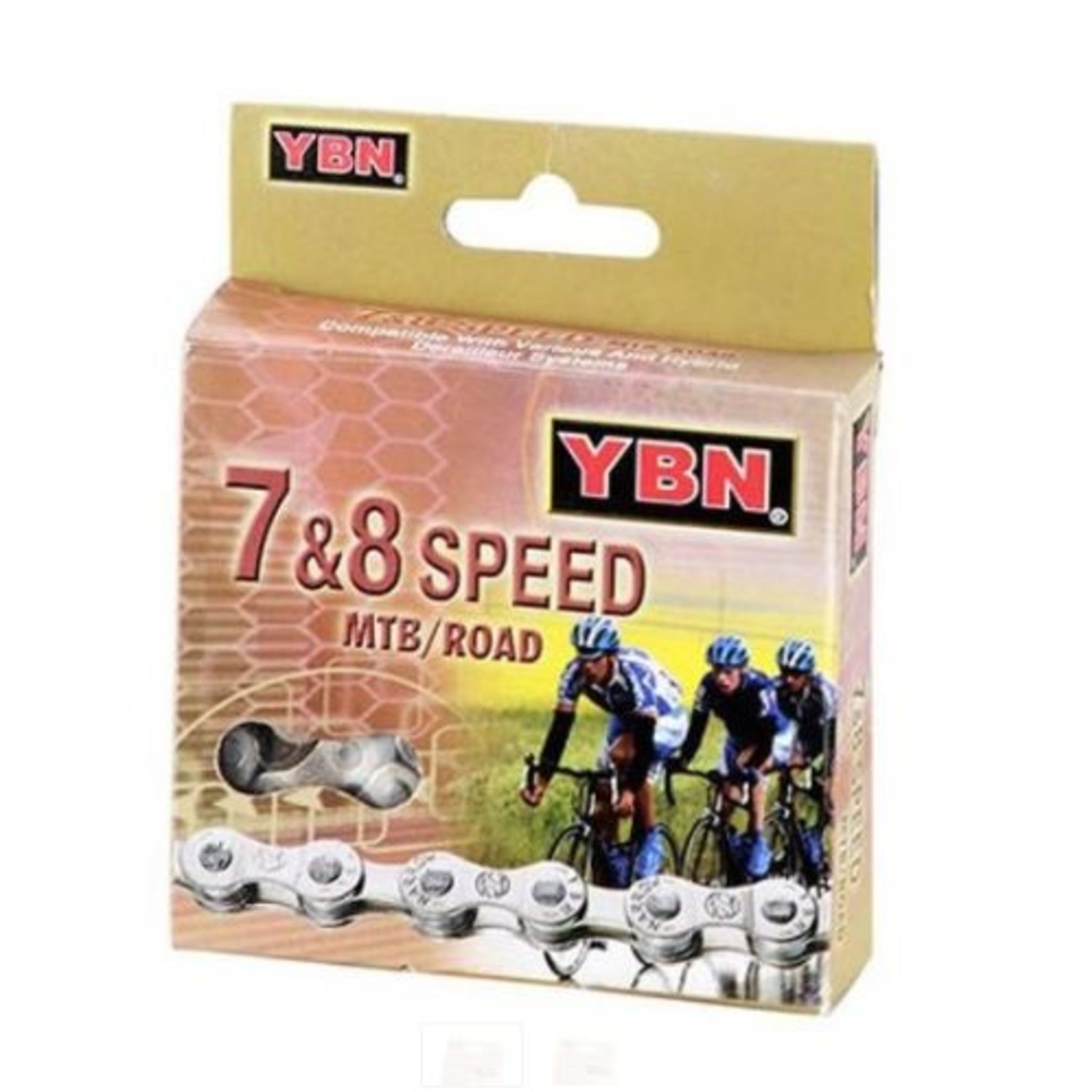 Yaban Yaban Bicycle Chain - 7 & 8 Speed - Ruster Buster - 1/2 X 3/32 X 116L Solid Pin