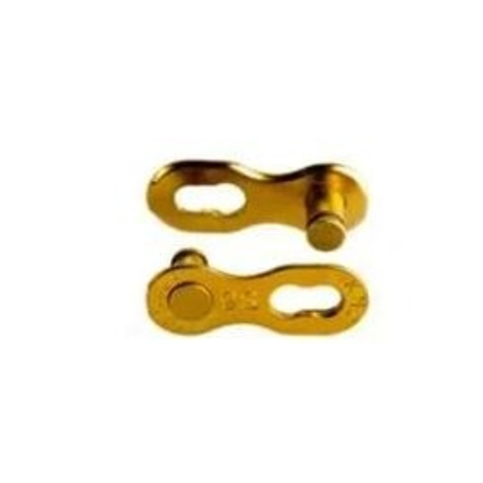 KMC KMC Bike Connecting Chain Links - 9 Speed - 1/2" X 11/128"- Card of 2 - Ti Gold