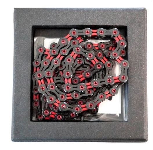 KMC Bike Chain X11Sl 11 Speed 1 2 X 11 128 X 116 Links Red Enhancement St Kilda Cycles