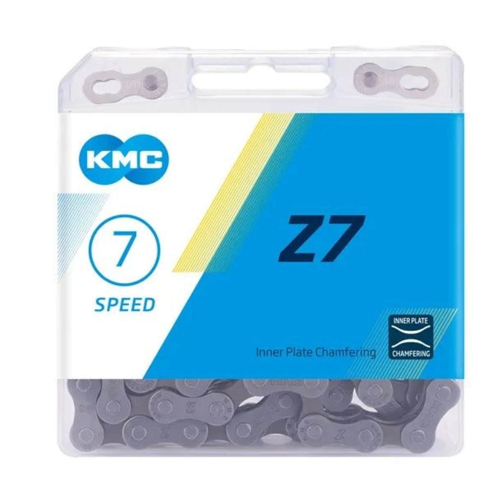 KMC KMC Bike Chain - Z7 - 1/2 X 3/32 X 116 Links - 6/ 7/ 8 Speed - Silver / Silver
