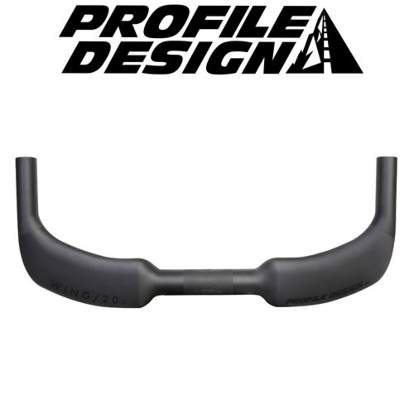 profile design Profile Design Base Bar - Wing/20C - 38cm - Bar Diameter - 31.8mm - Black