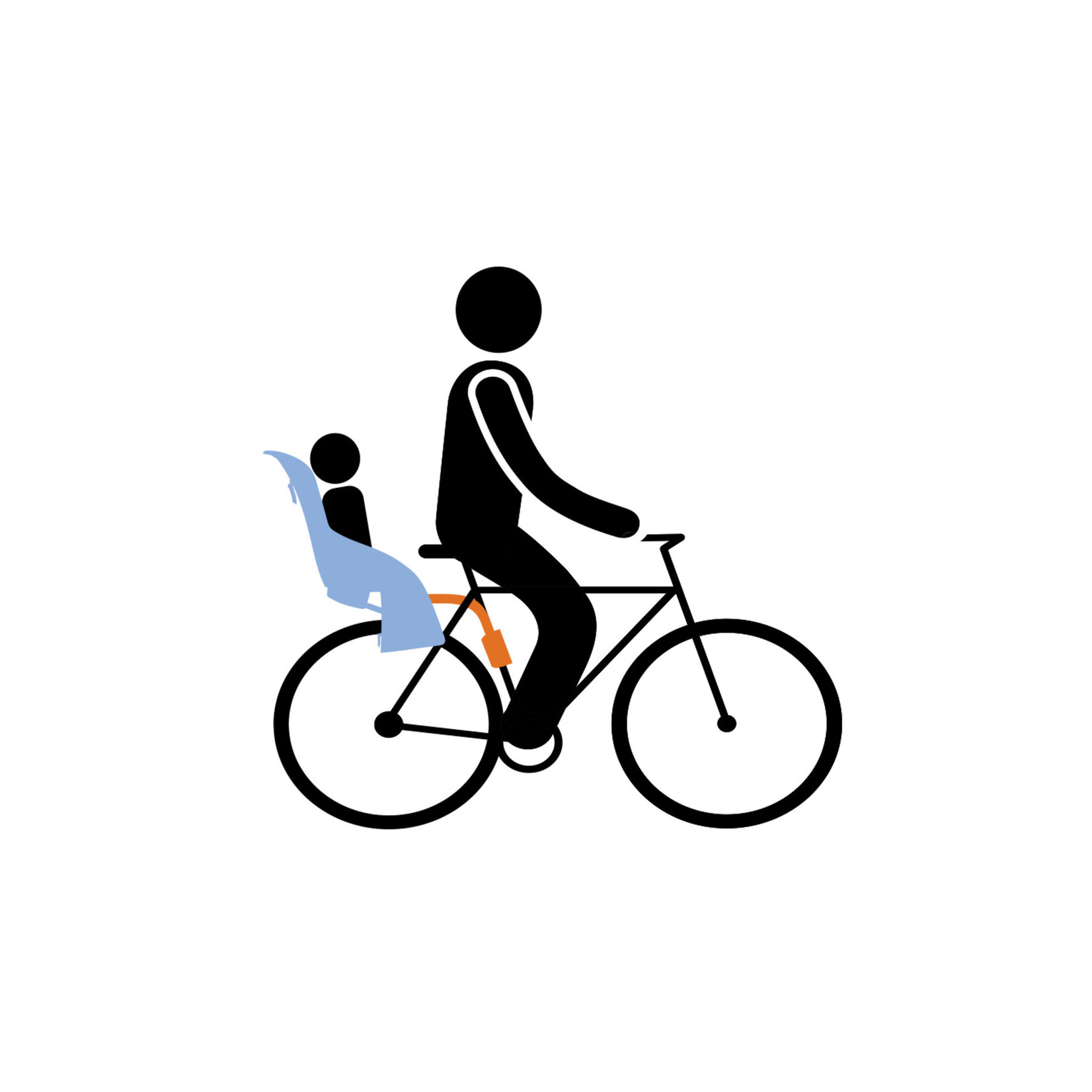 Thule Thule Yepp Maxi Frame Mounted Rear Child Bike Seat 12020231 - Black