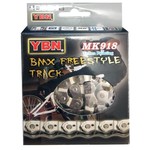 ybn Yaban Bicycle Chain - Single Speed - 1/2 X 1/8 - Half Link - BMX - Silver/Silver