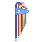 Pro Series Pro-series Bike/Cycling Hex Key Set - Coloured/Ball End- Silver