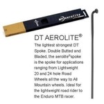 DT Swiss DT Swiss Aerolite Spokes - 290mm - Bladed Hook & Thread Stainless Steel - Black