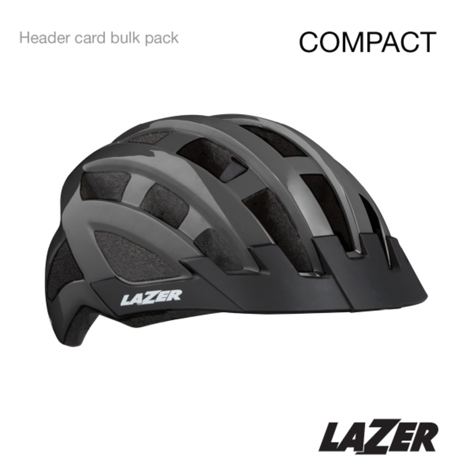 Lazer Lazer Compact Helmet - Unisize 54-61cm - Titanium In-Mold Construction